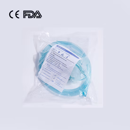 Máscara de nebulizador de oxigênio de RCP aprovada pela FDA ISO para hospital cirúrgico médico de fábrica descartável